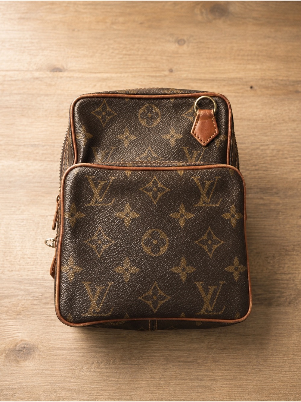 Louis Vuitton Brown Monogram Canvas Belt/Shoulder Pouch. No strap